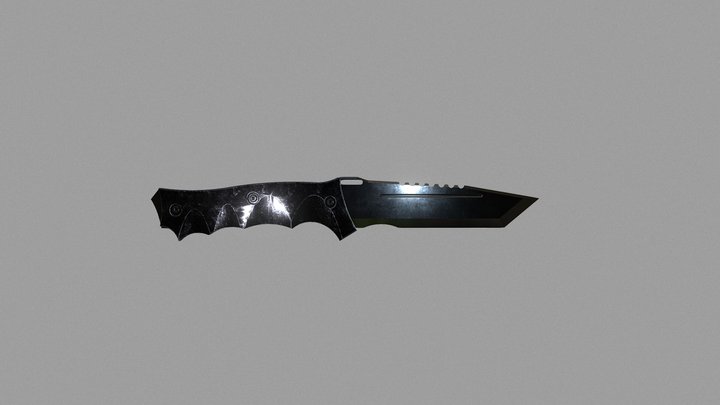 Military Knife 3D Model