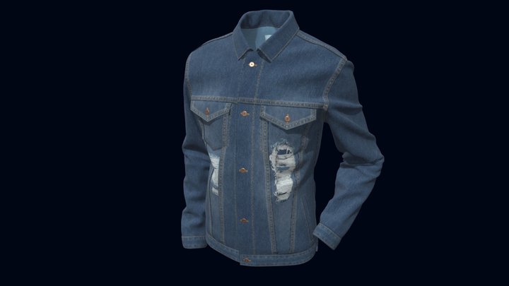 Denim Jacket 3D Model