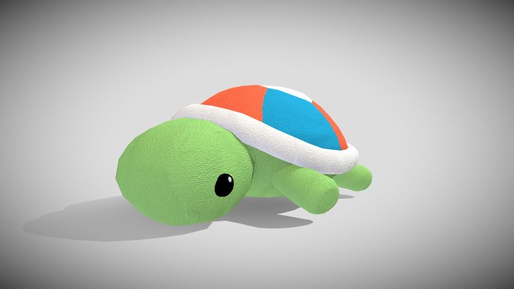 Turtle Plushie 3D Model