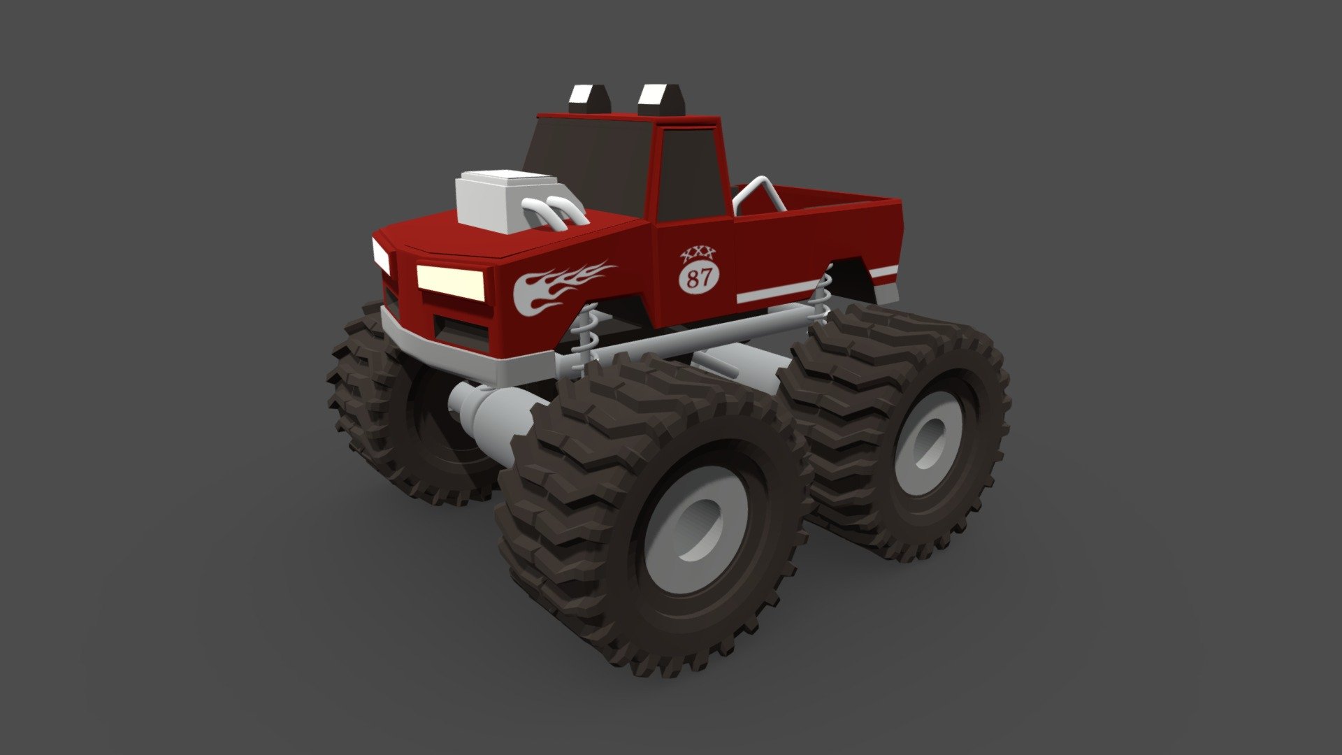 Blender Truck 2D Shading Download Free 3D model by Jonathan León