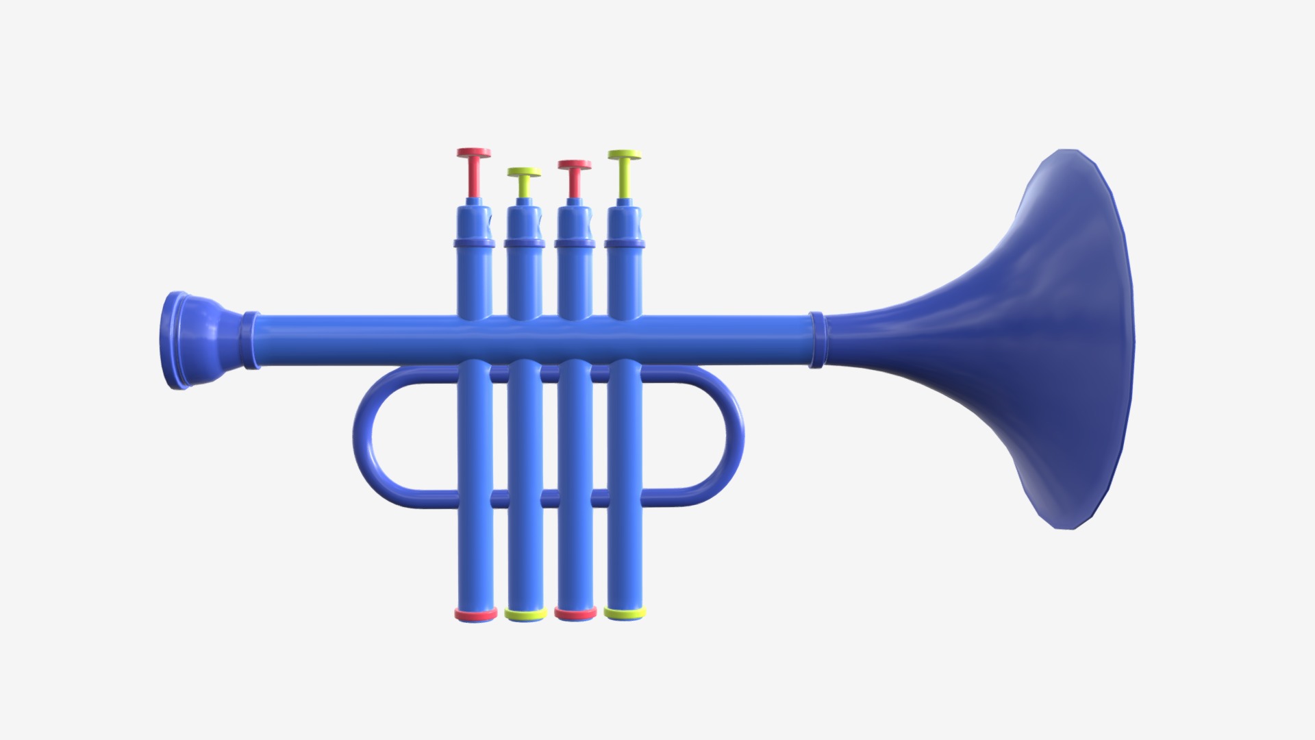3D model Plastic trumpet