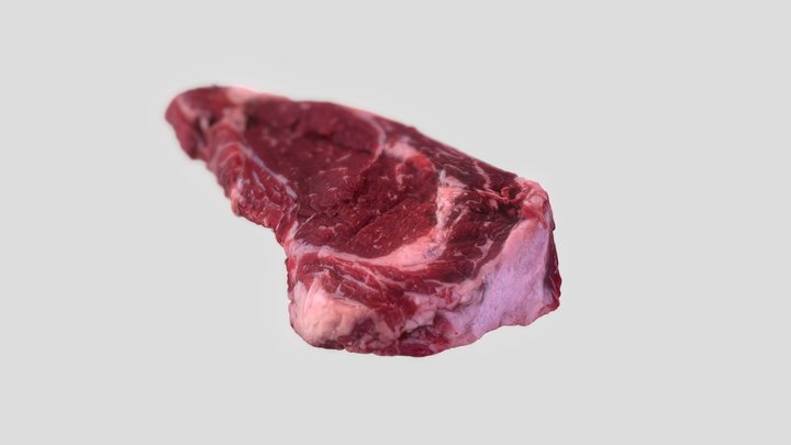 79: Raw Steak 3D Model