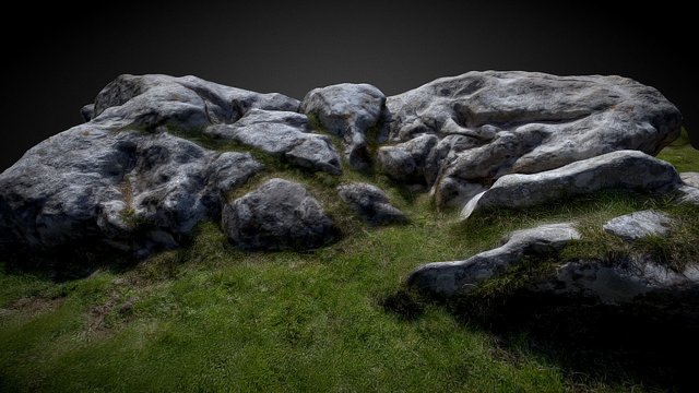 Photogrammetry Rock 01 3D Model