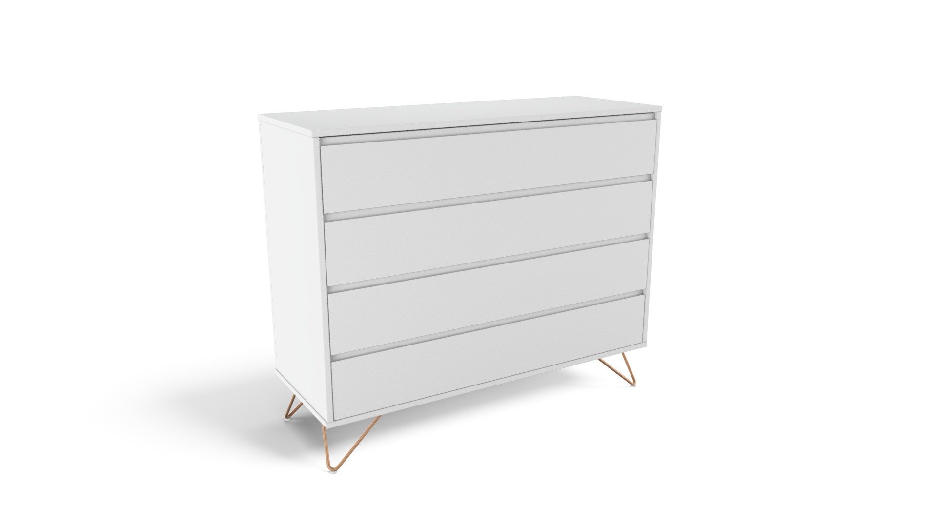Elona Chest Of Drawers, grey and copper