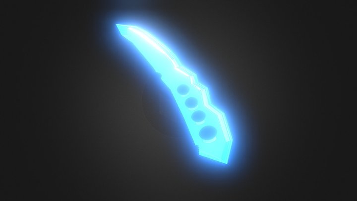 Assuma Sarutobi Kunai Fanart From Naurto 3D Model