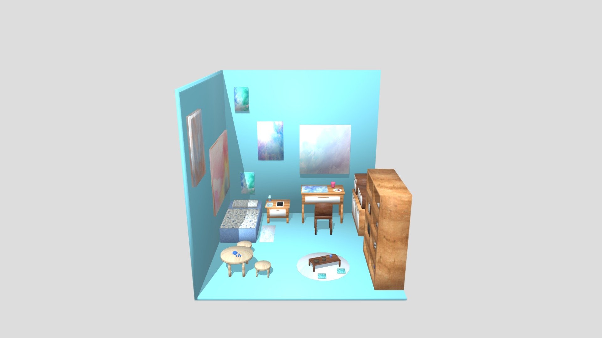 Bedroom 3d Model By 1091448105 [67bfa4a] Sketchfab