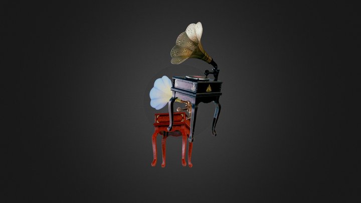 Gramophone 3D Model
