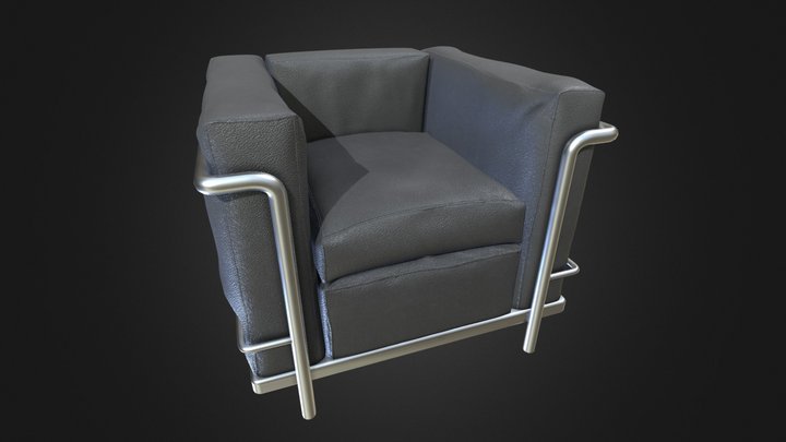 LC3 Armchair 3D Model