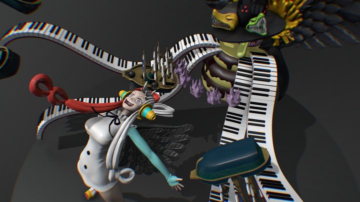Onepiece - Uta with Tot Musica 3D Model