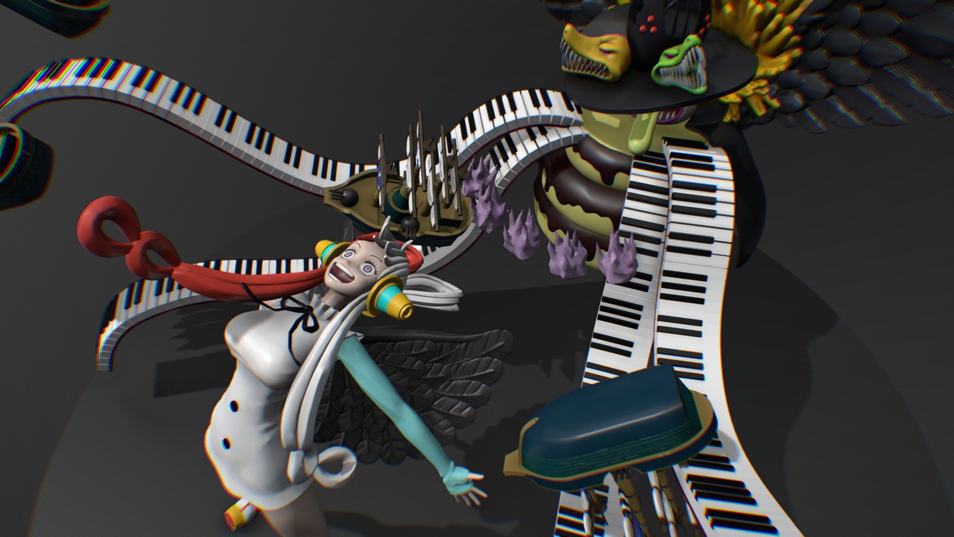 Onepiece - Uta with Tot Musica - 3D model by ncolorddongn