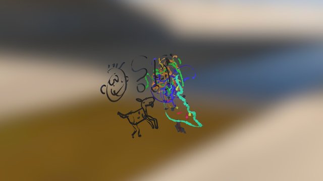 Abstract Sketchings in Tilt Brush 3D Model