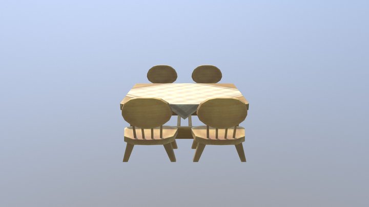 Harvest Moon Dining table 3D Model