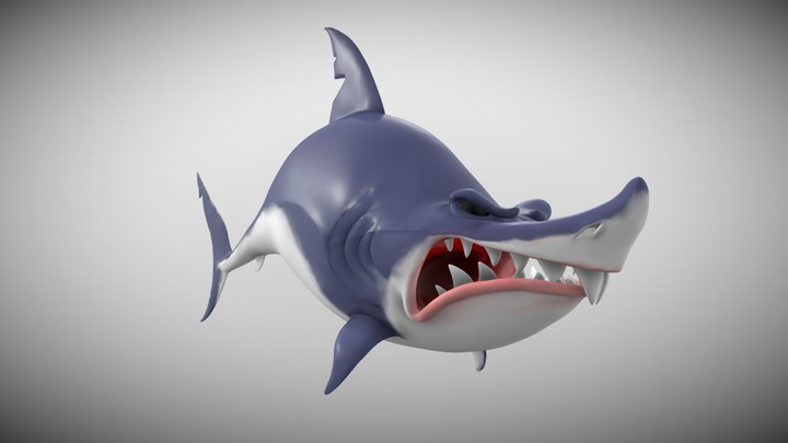 Shark Sculpt (CGCookie submission) 3D Model