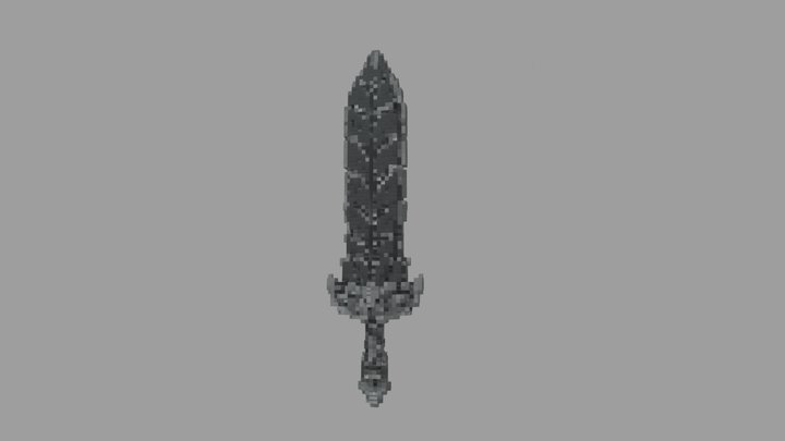 Dark Leaf Sword 3D Model