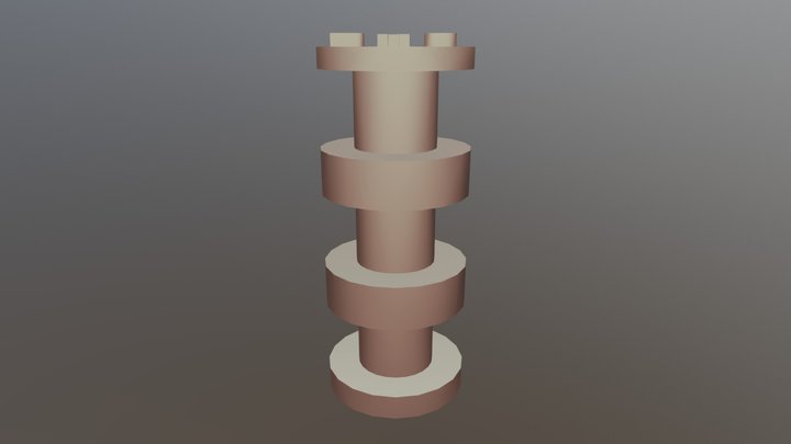 Rotating Bookcase 3D Model