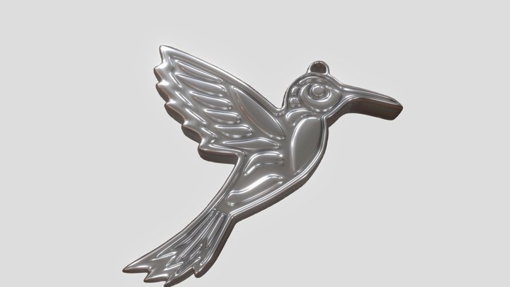 Llavero de Colibrí Imprimible. – Modelo 3D gratuito STL