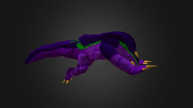 Pangolin Pose 1 3D Model