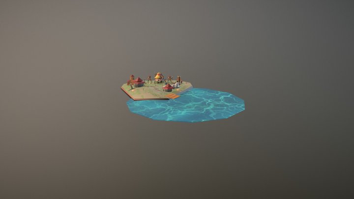 Orc Diorama 3D Model