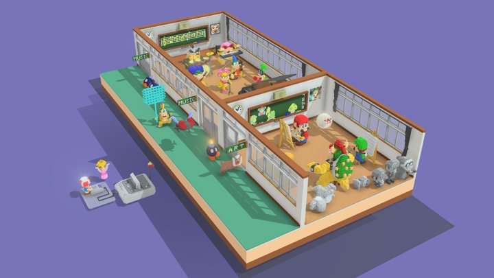 Mario Paint 3D Model