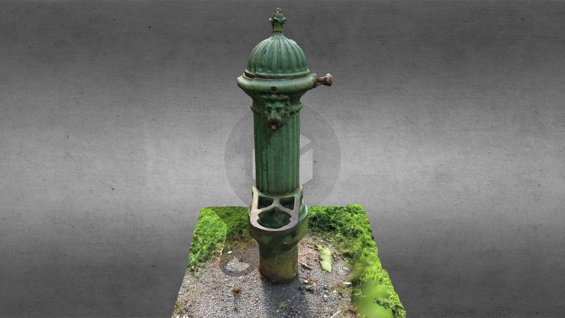 Cast Iron Water Fountain - Tarbolton Parish Chur — Sketchfab embed 3D viewer