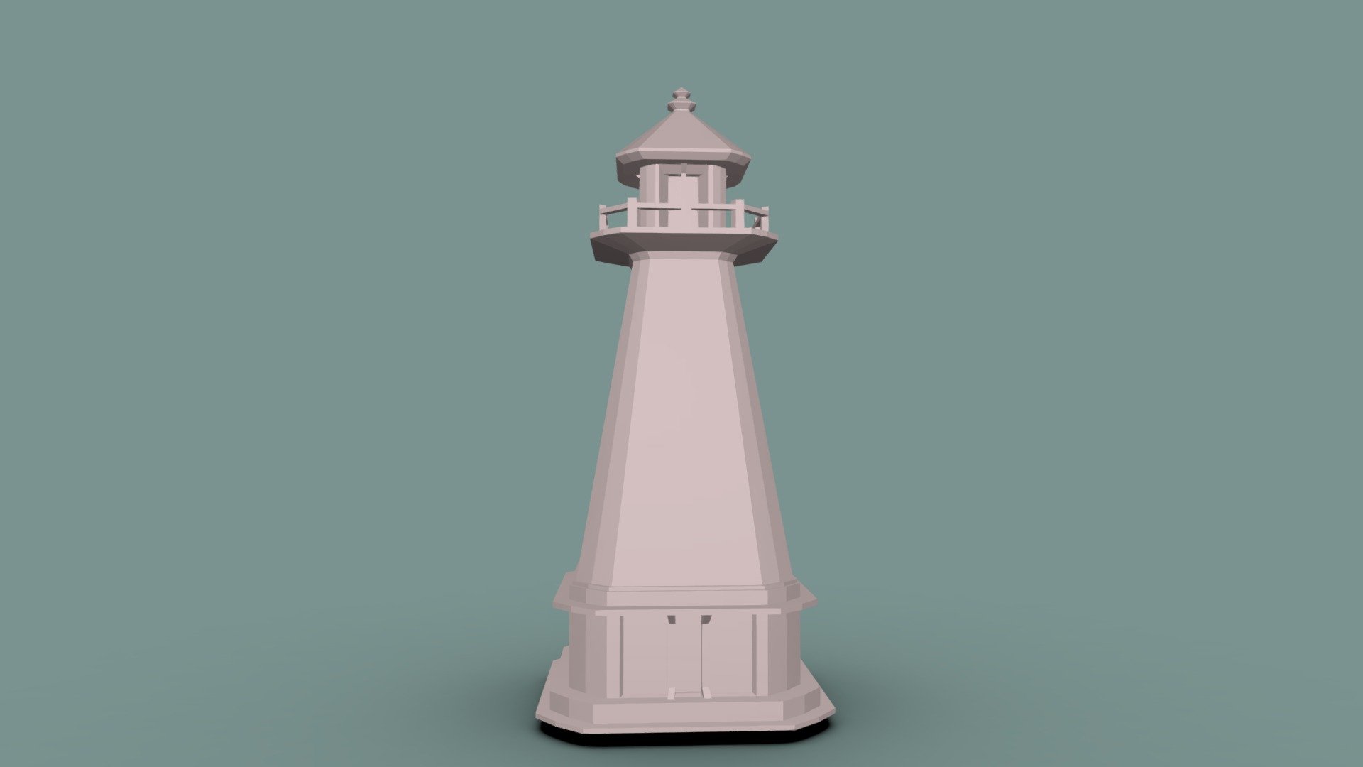 Lighthouse - untextured - 3D model by Clovercheck [67cd30c] - Sketchfab