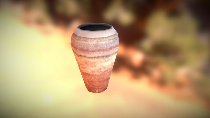 Egyptian Vase 01 3D Model