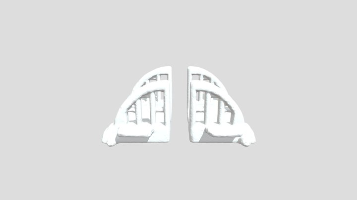 Yellow Gate Pieces 3D Model