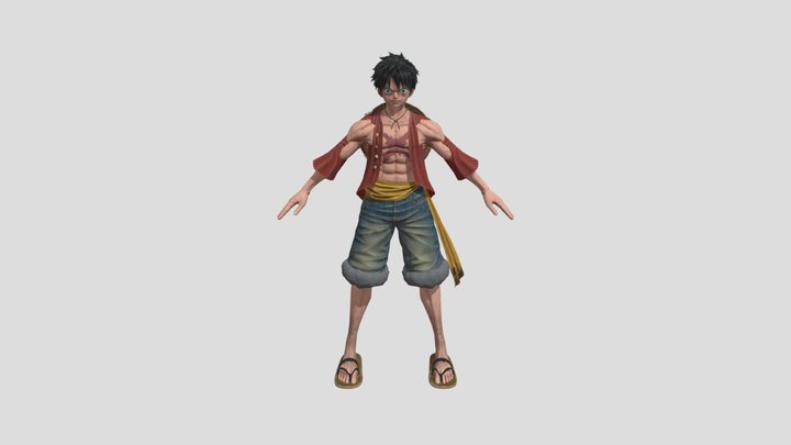 Monkey D Luffy Damage - One Piece 3D Model