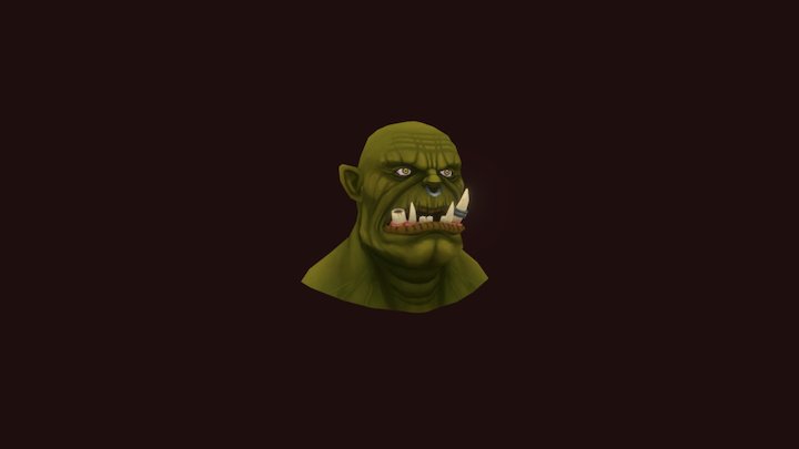 Orc Bust 3D Model