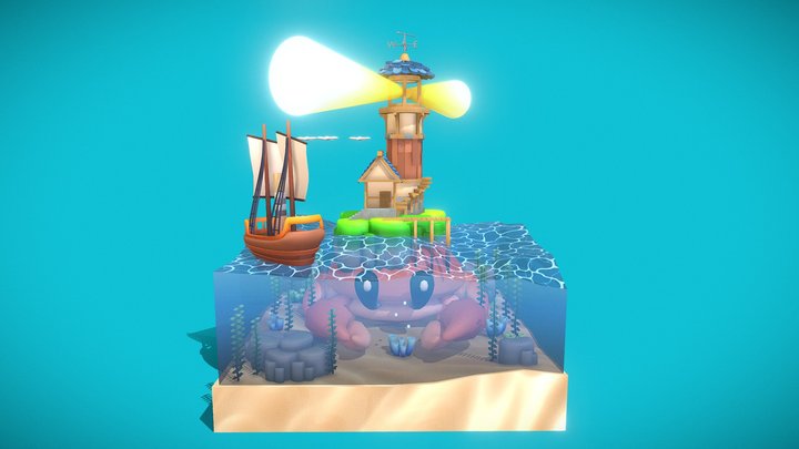 Mr. Craby's Lighthouse 3D Model