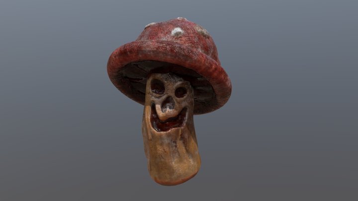 Evil Mushroom 3D Model
