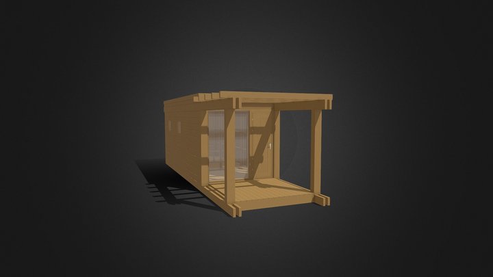 Каркасная баня / frame bathhouse 3D Model