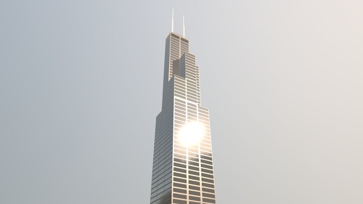 Sears (Willis) Tower – Kostenloses 3D-Modell STL