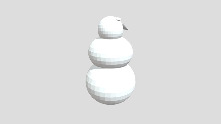 Snowman 3D Model