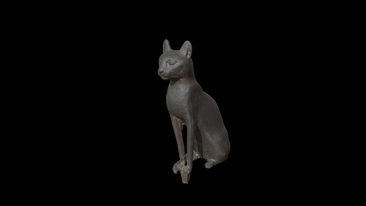 Cat Figurine 3D Model