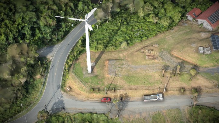 Wind generator and mountain road – Gratis 3D-model STL