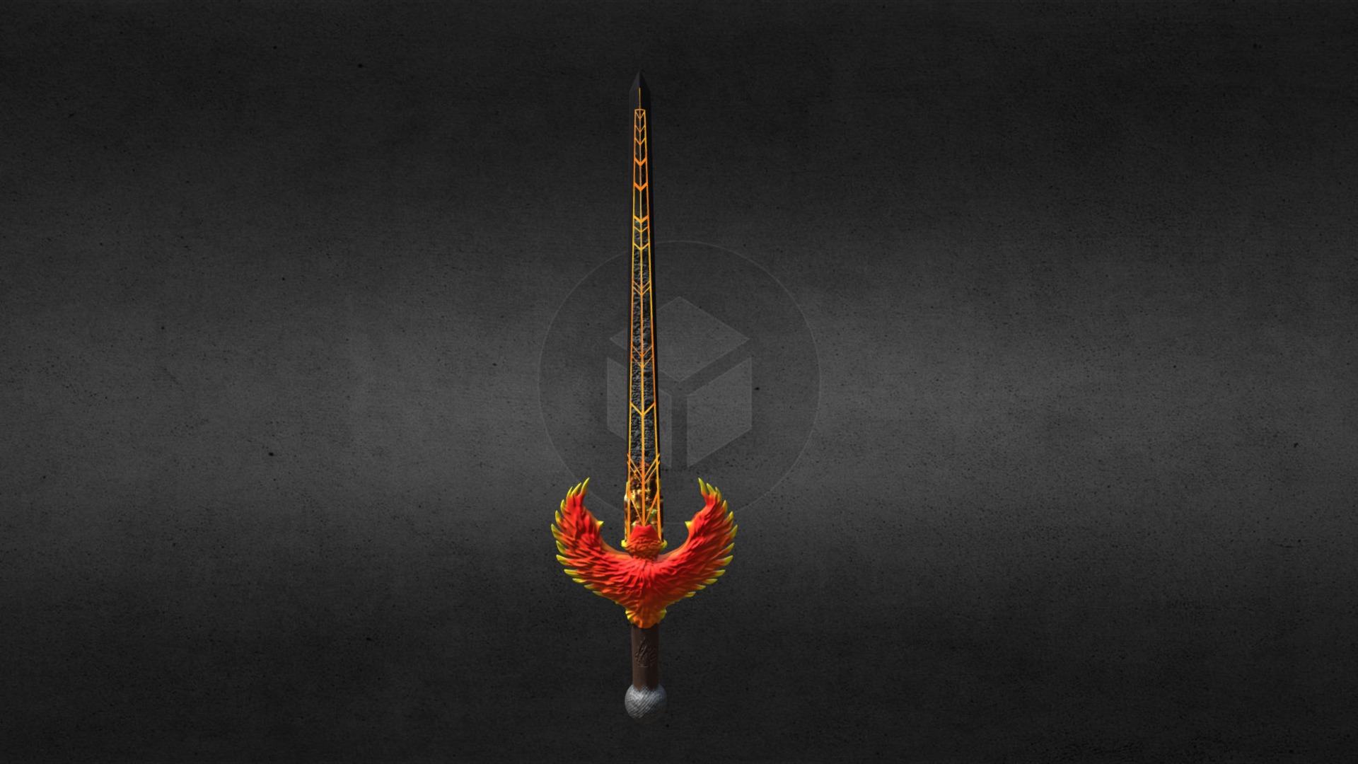 Low Poly Phoenix Sword - 3D model by Nordban [67d691e] - Sketchfab