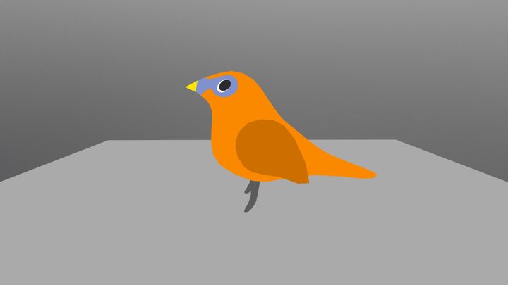 Bird_shadowless 3D Model