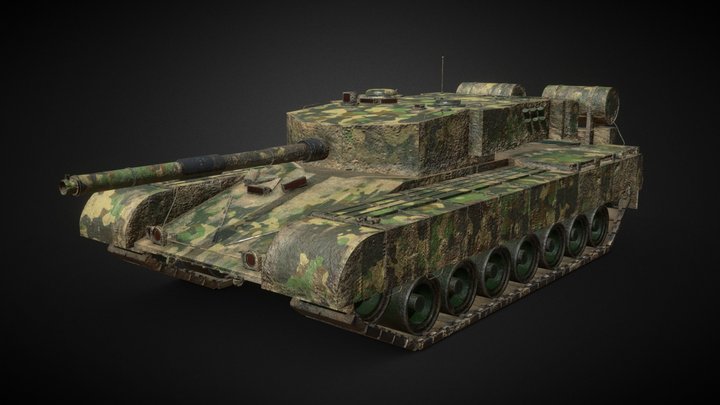Arjun mark 1 Tank indian army 3D Model