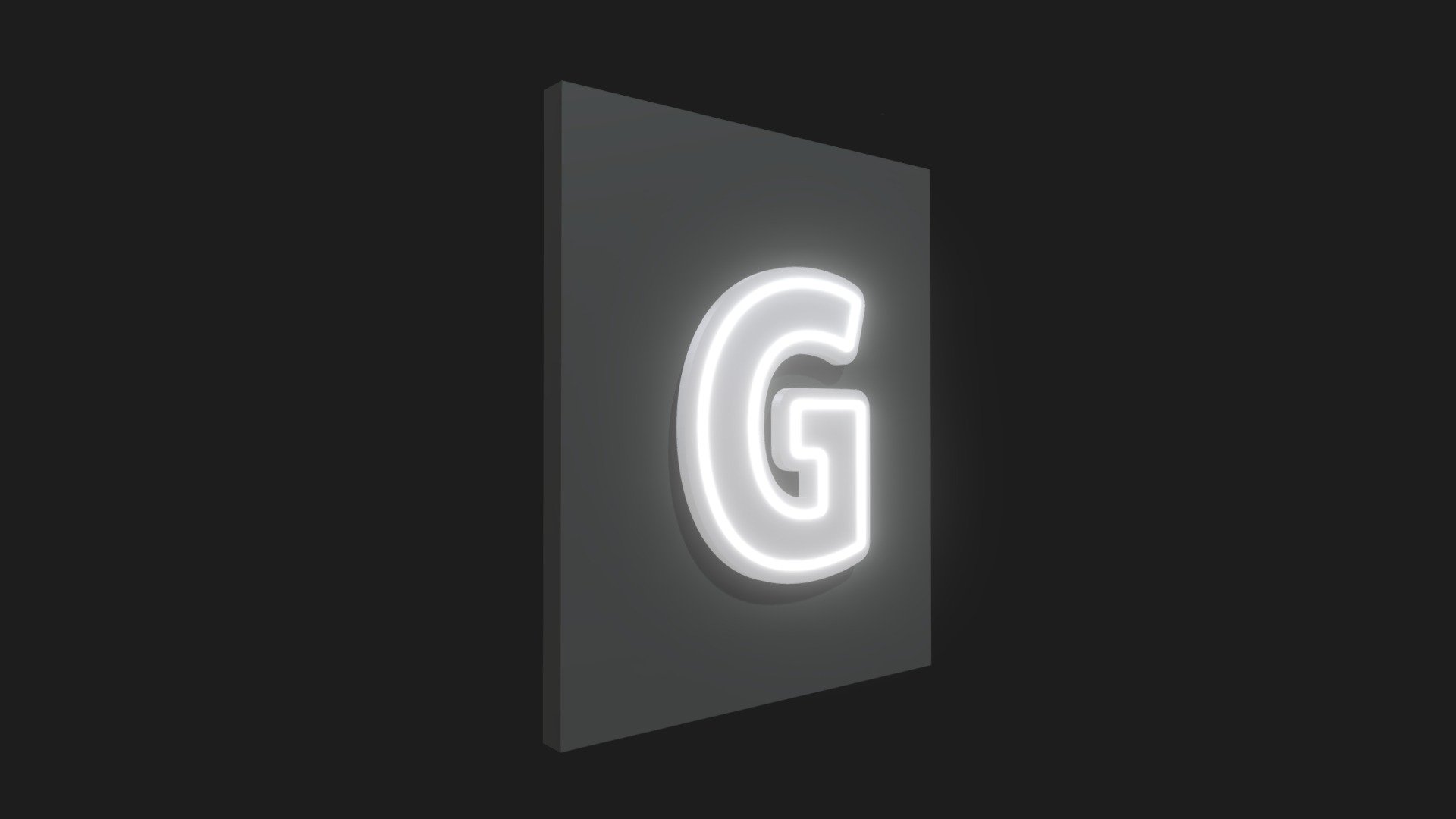 Písmeno Neon — Sketchfab embed 3D viewer