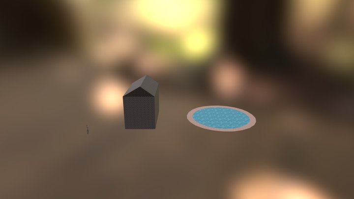 House and Pool 3D Model
