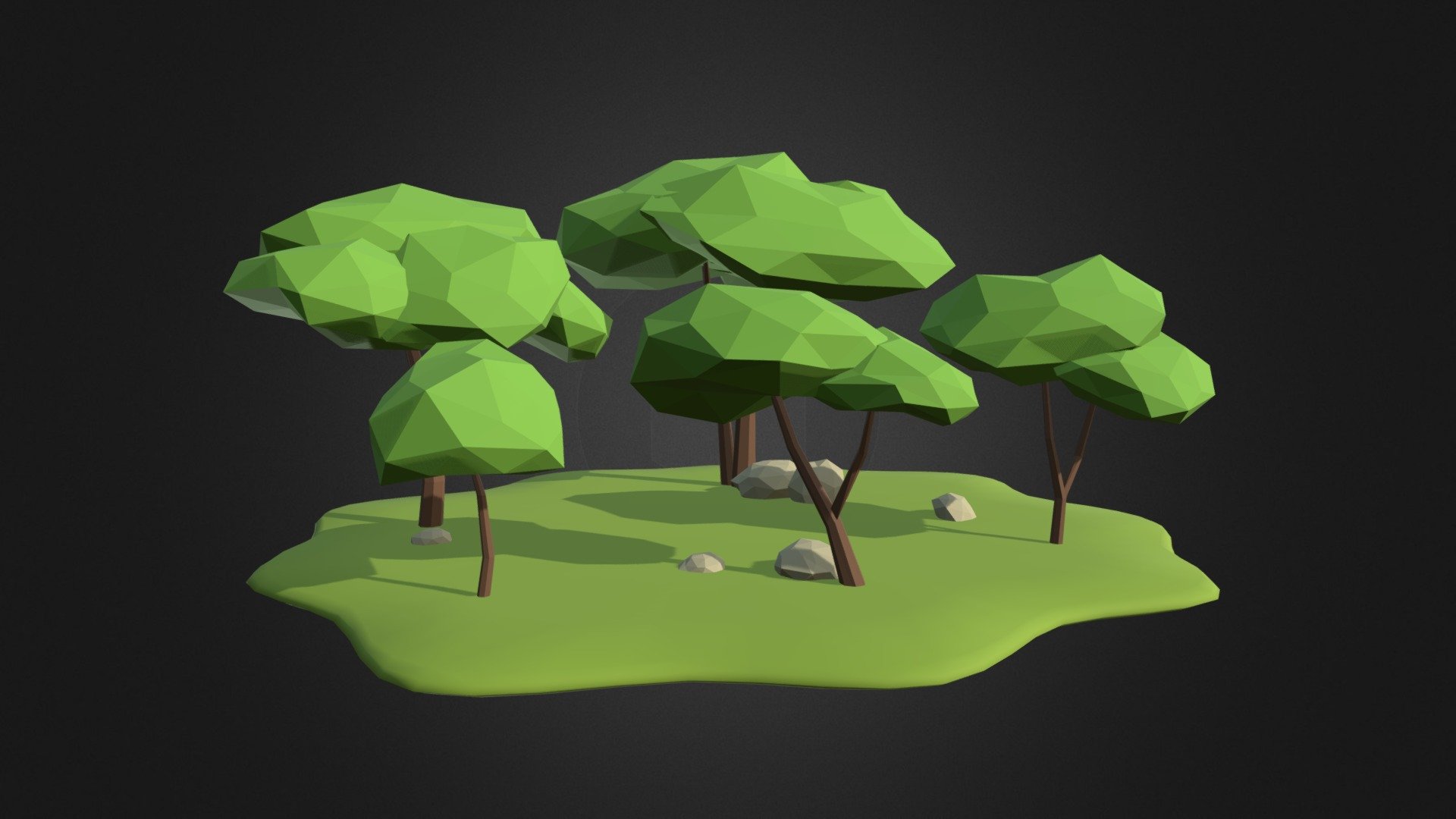 Acacia Island Lowpoly - Buy Royalty Free 3d Model By Adam127 [67dab7d 