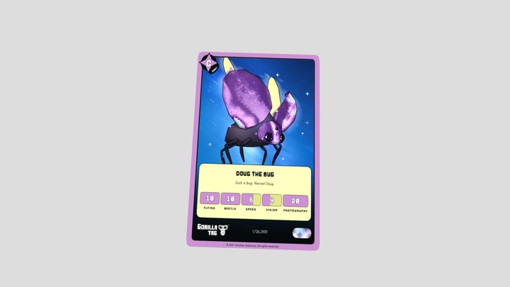 Gorilla Tag Doug The Boug Trading Card – Kostenloses 3D-Modell STL