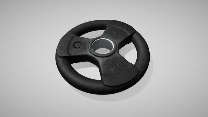 Rubber Weight Plate 3D Model