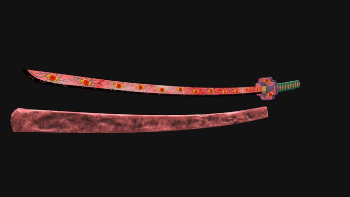 [Demon Slayer] Kokushibo Sword 3D Model
