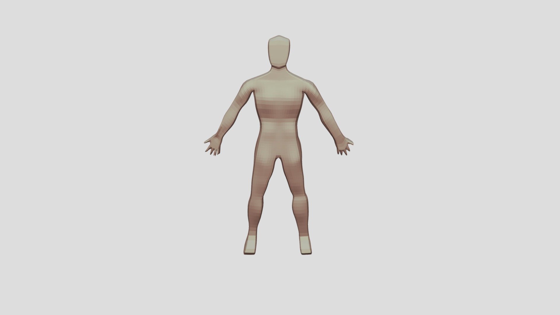 Medioum poly character (rigged)