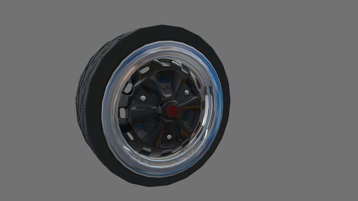 Car Wheel with tire 3D Model