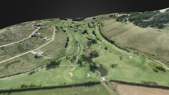 Golf Court - UAV 3D Medium Resolution 3D Model