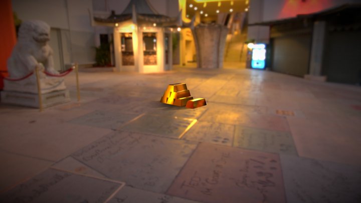 Lingot d'or 3D Model