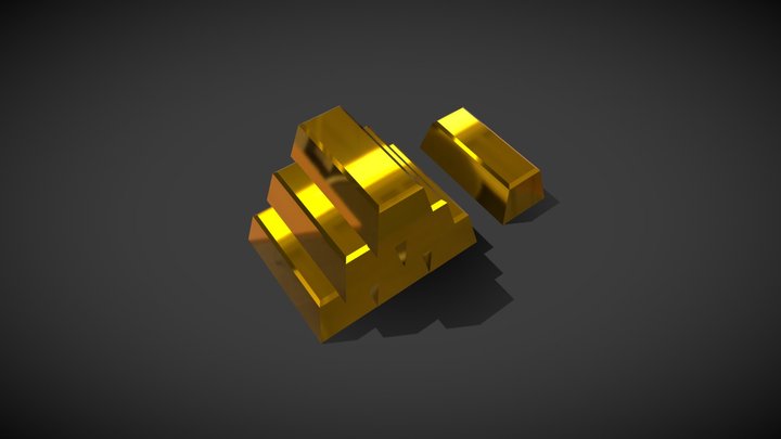 Gold Bars 3D Model